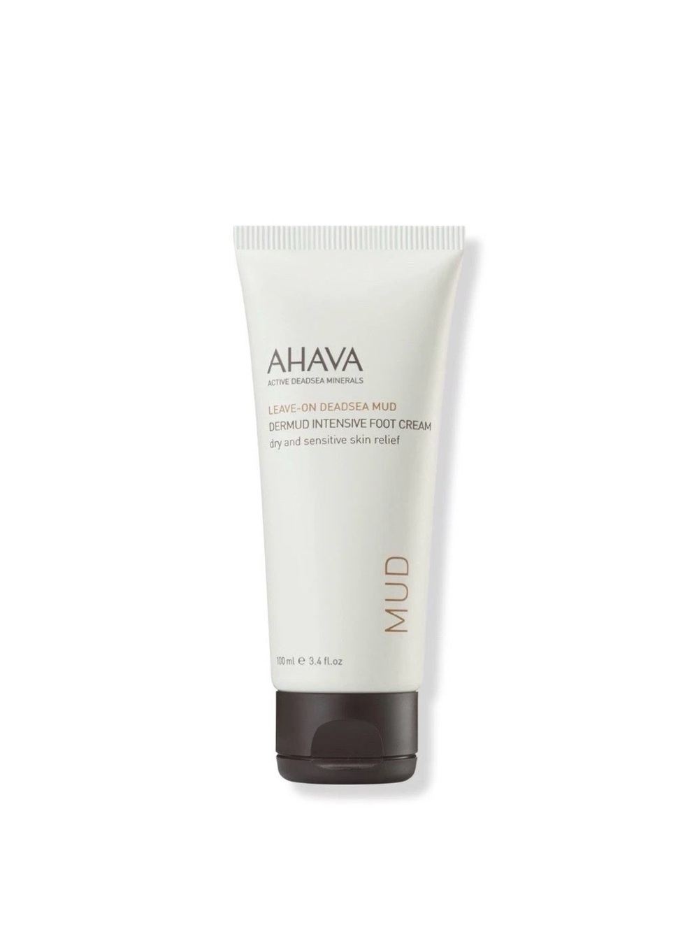 AHAVA Mud Intensive Foot Cream in White and Dark Brown